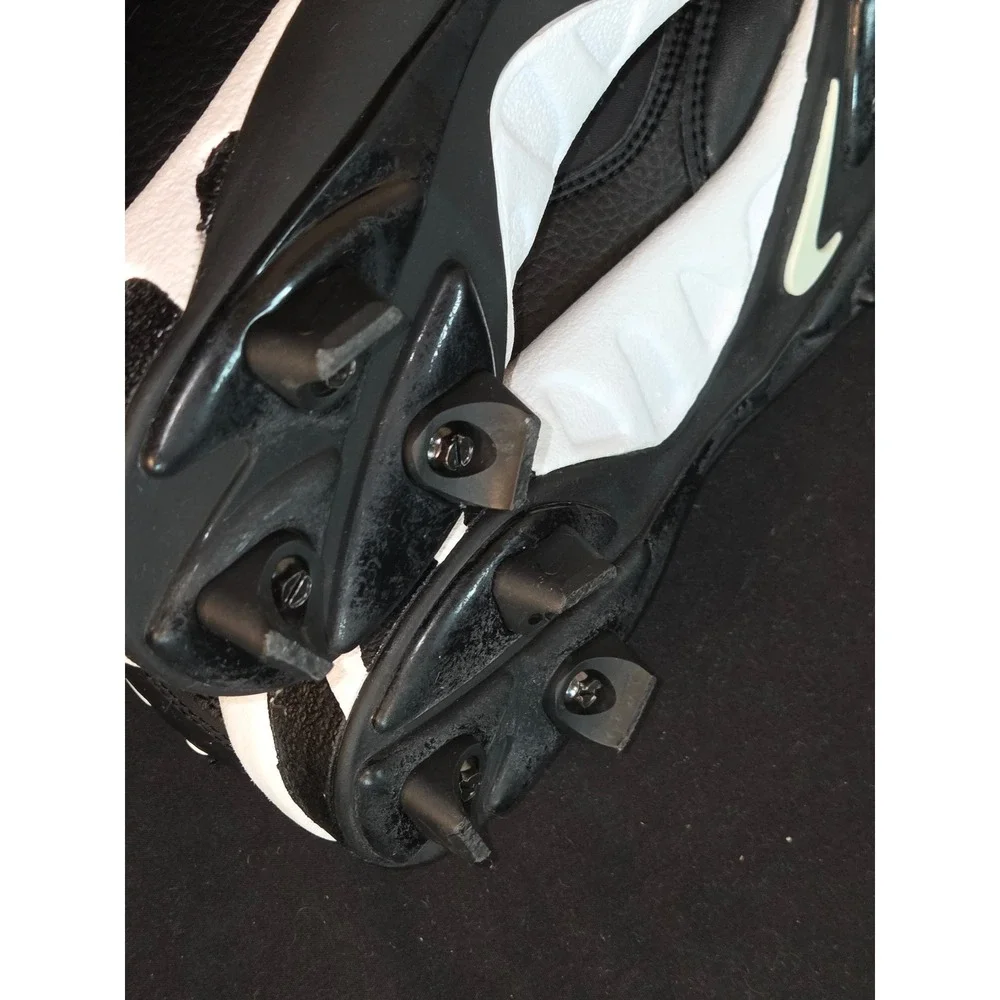 Nike Men's Black White Baseball Cleats Size‎ 8.5